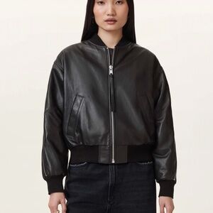 Zenith Leather Bomber Jacket